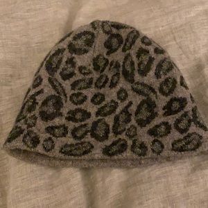 Michael Kors leopard print beanie